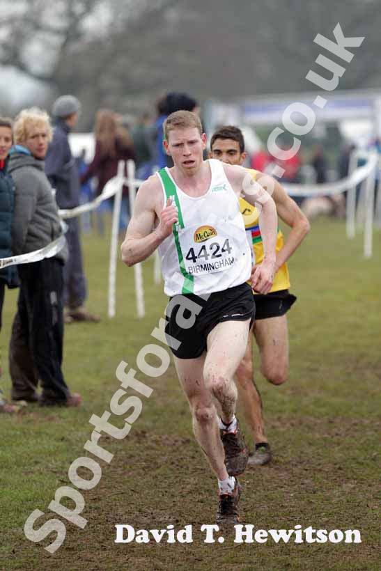 Andy Vernon during the senior mens McCain World Cross Country Trials and Inter Counties.